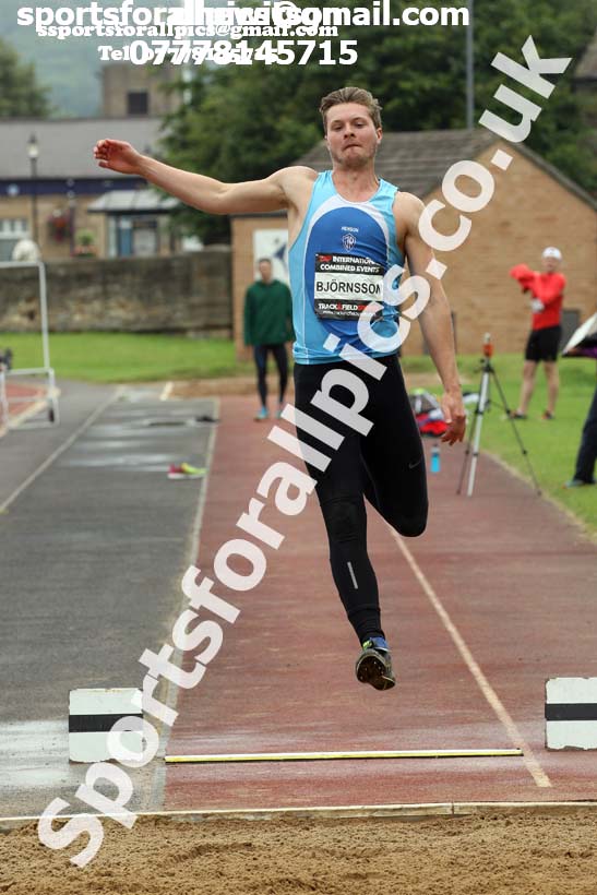 Mens decathlon long jump, EAP International Cominted Events, Hexham. Photo: David T. Hewitson/Sports for All Pics